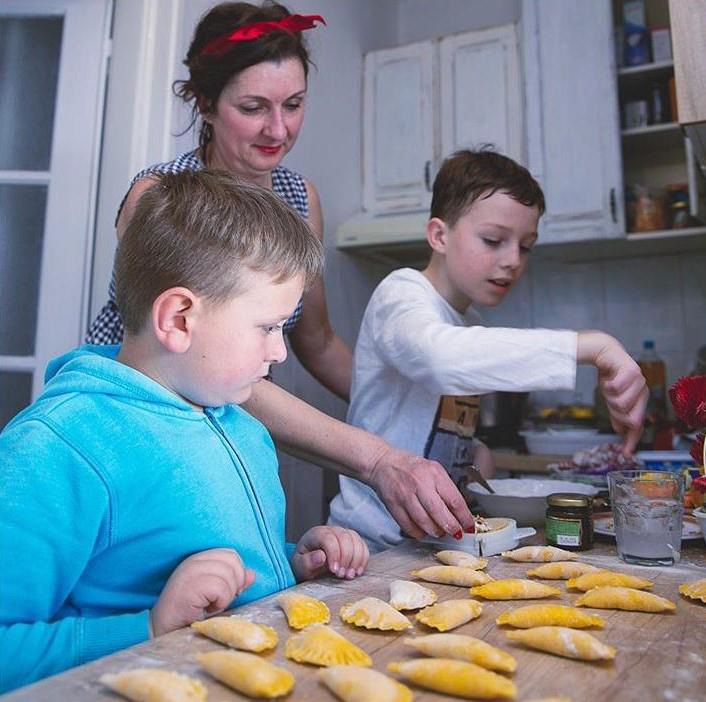 Family mean in private home Split Croatia